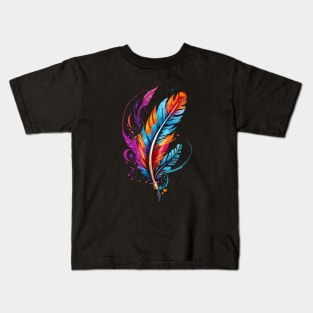 Bird Feathers Kids T-Shirt